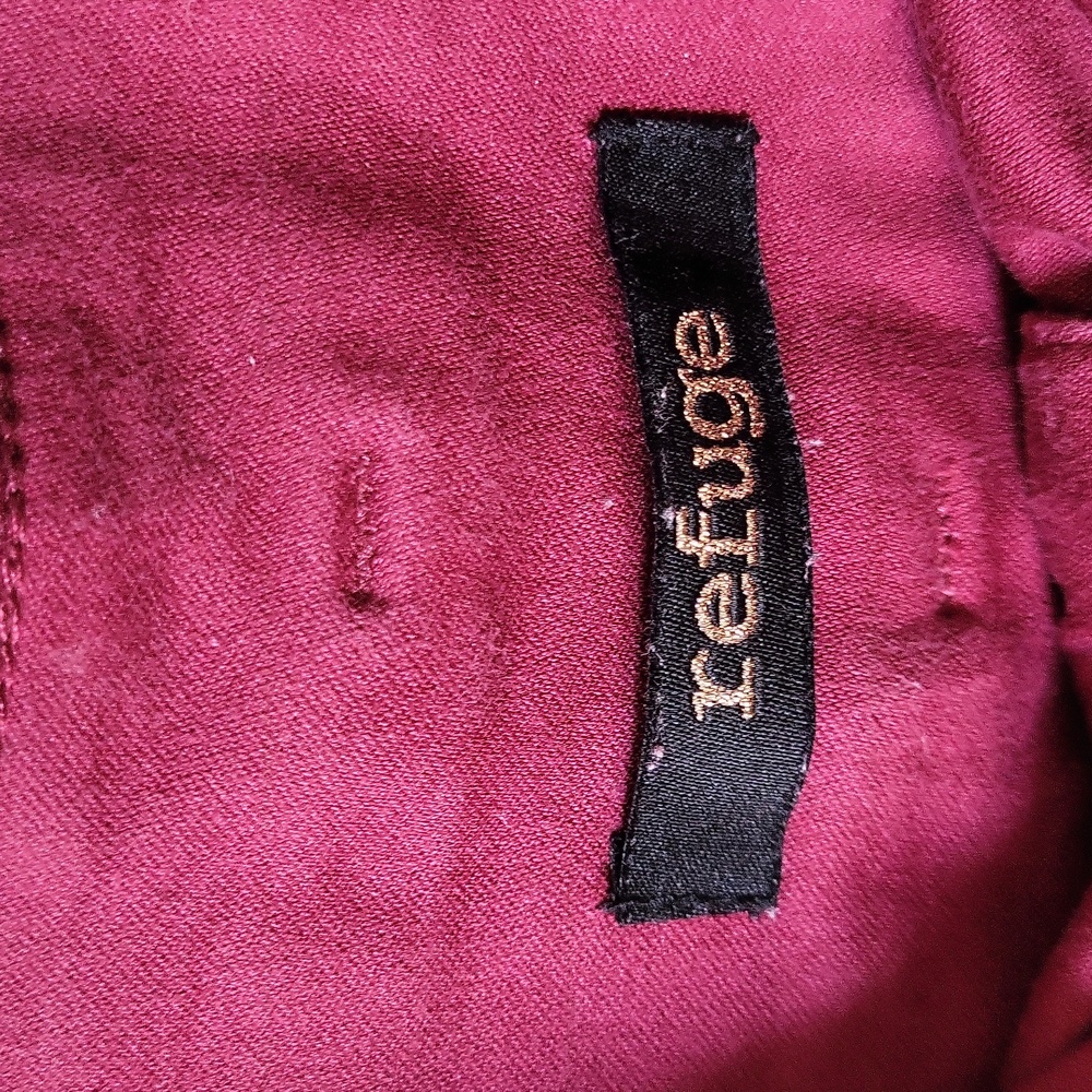 High Rise Maroon Jegging - Picture 3 of 3